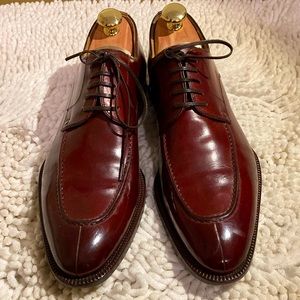 Magnanni lace up apron oxfords oxblood red mens size 7 1/2 made in Spain